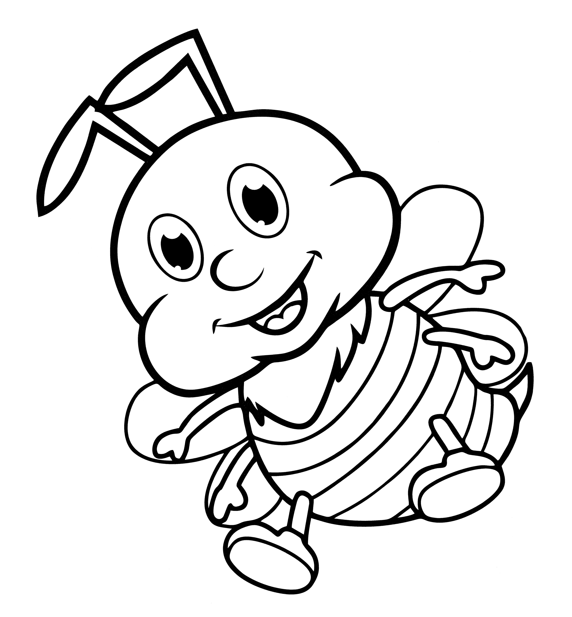 Раскраска Шмель с пушистой грудкой