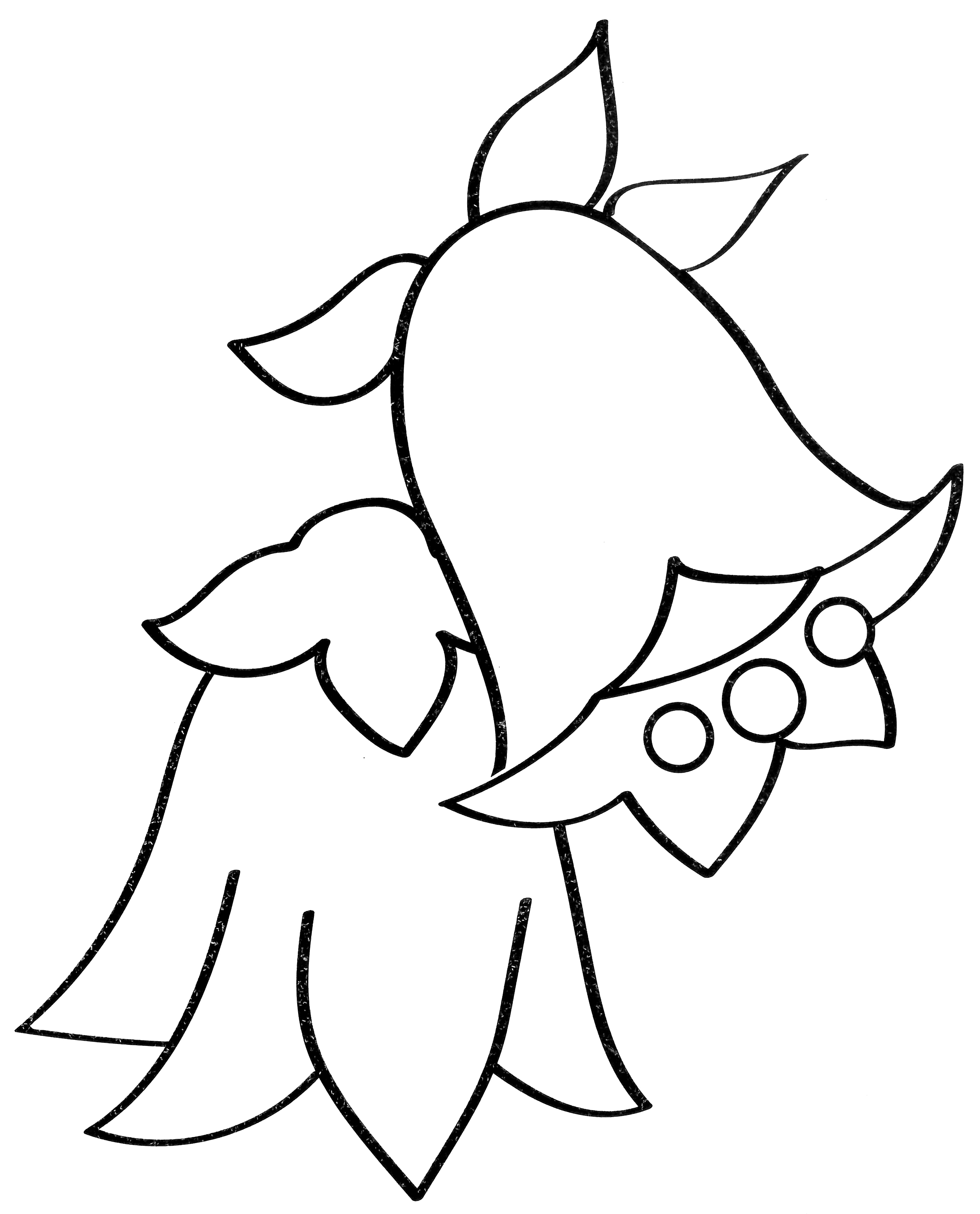 Раскраска Синий колокольчик