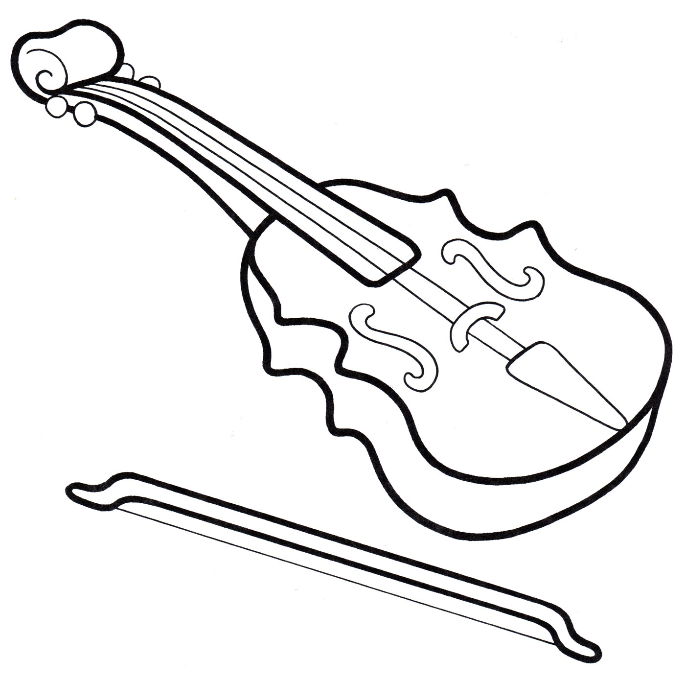 Раскраска Скрипка