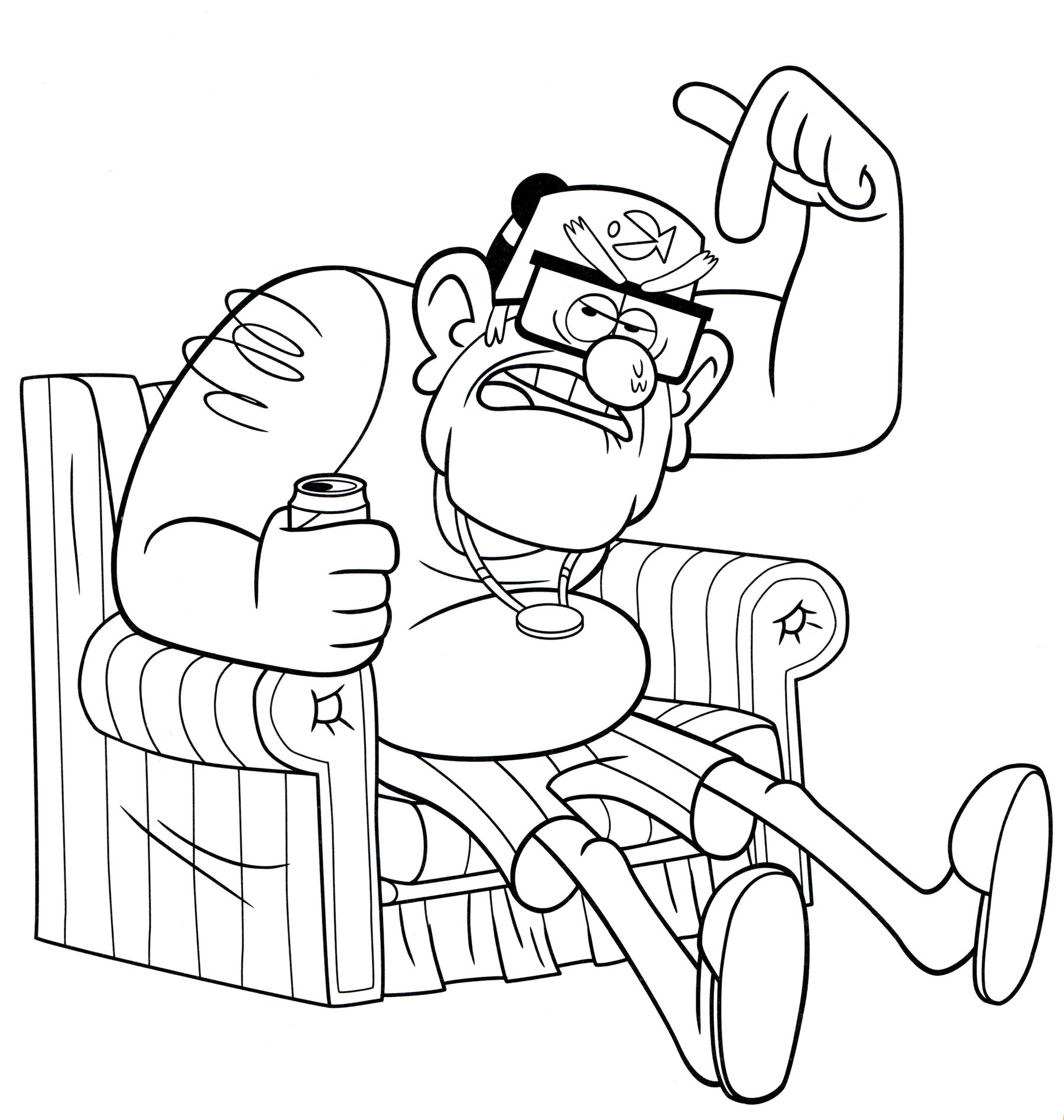 Раскраска Стэн Пайнс