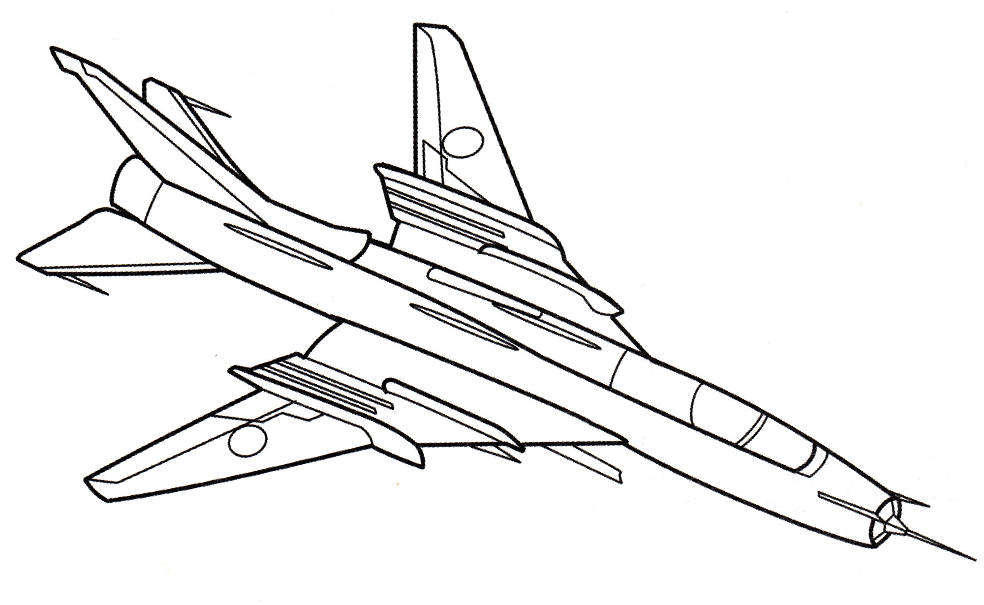Раскраска Су-22