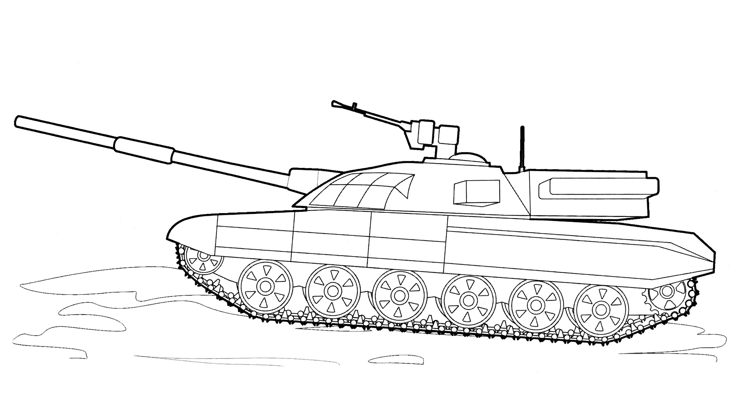 Раскраска Т-84-120 "Оплот"