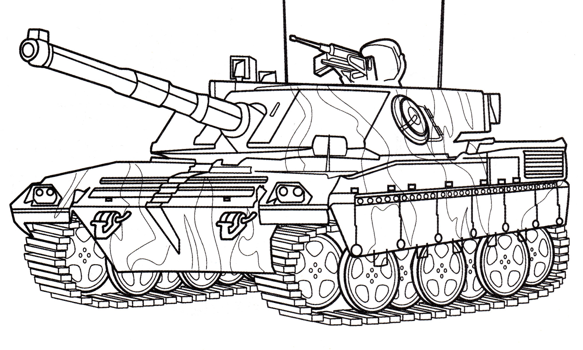 Раскраска Танк Ariete