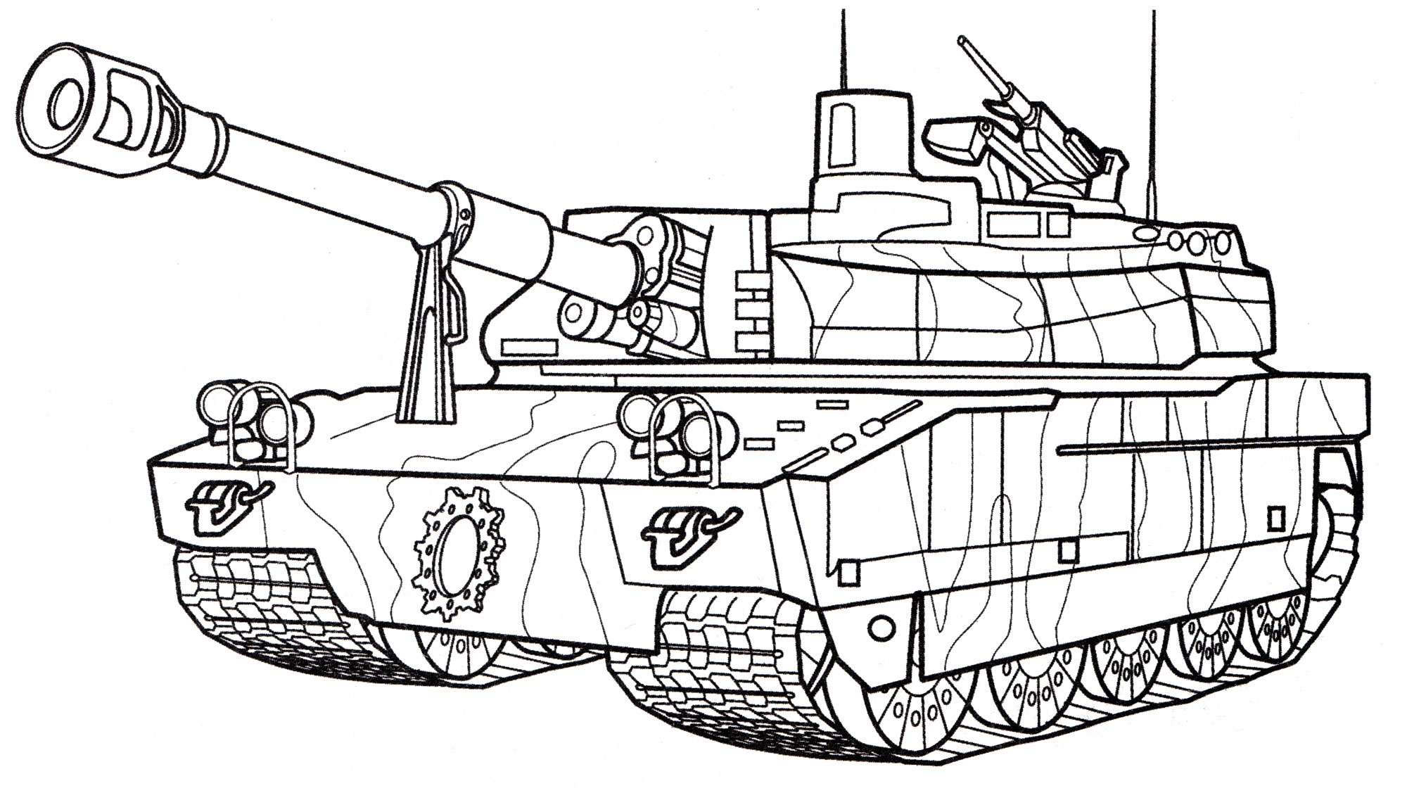 Раскраска Танк Leclerc