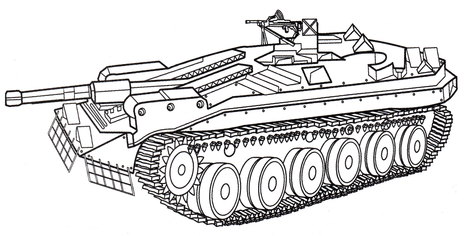 Раскраска Танк STRV-103B