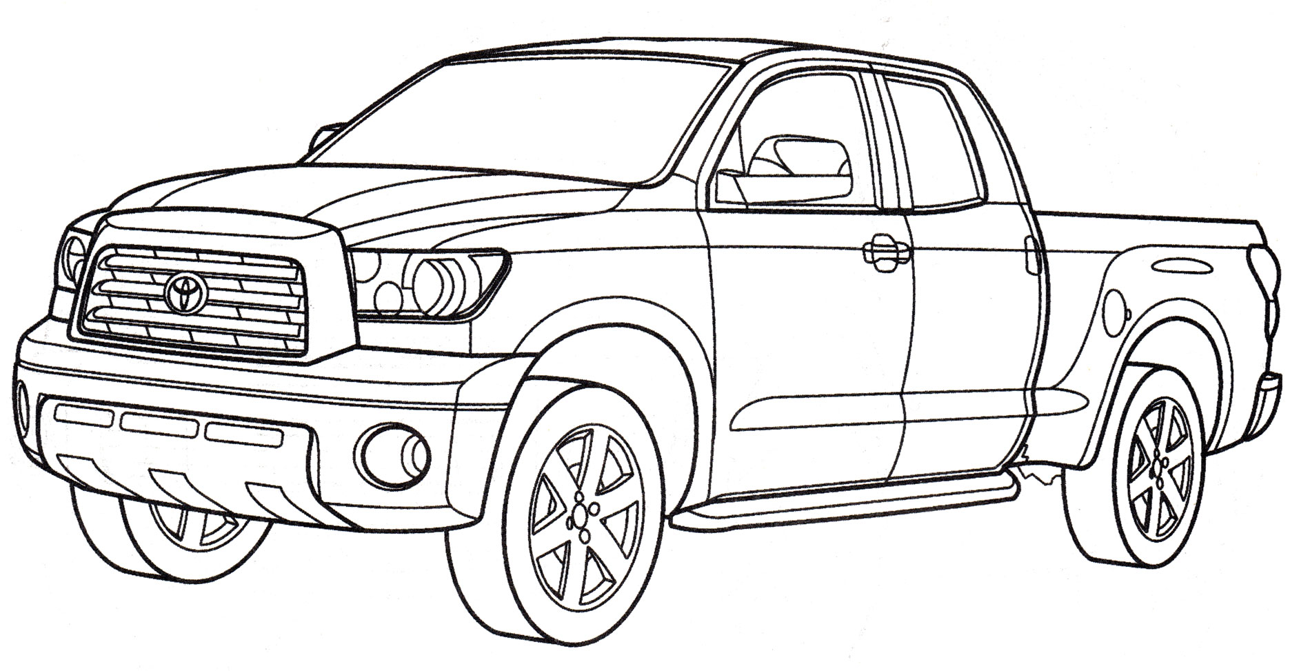 Раскраска Toyota Tundra