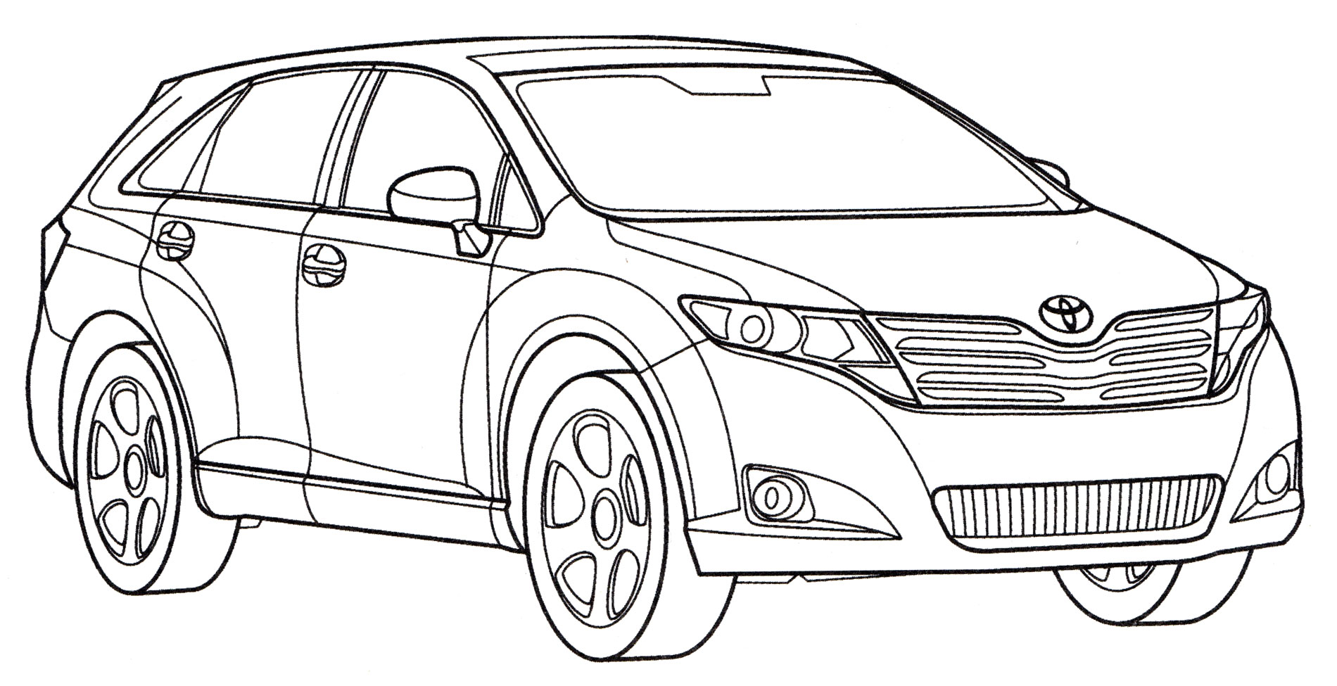 Раскраска Toyota Venza