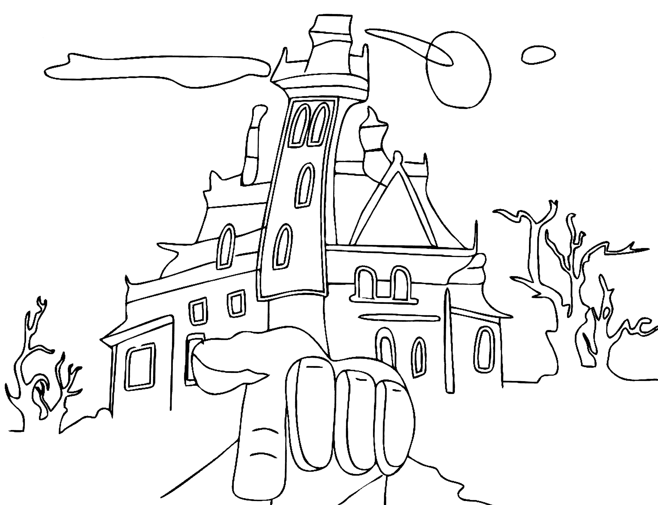 Раскраска Вещь приглашает в дом