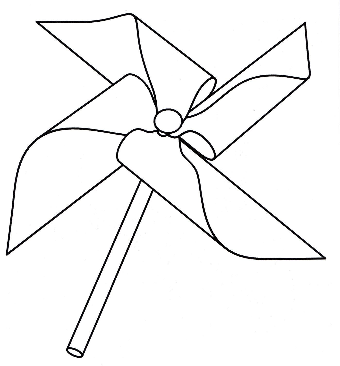 Раскраска Ветрячок на палочке