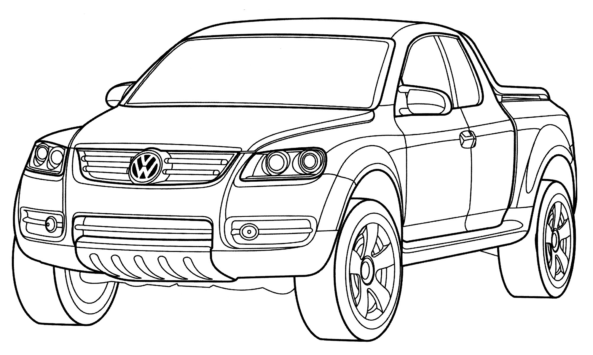 Раскраска Volkswagen AAC