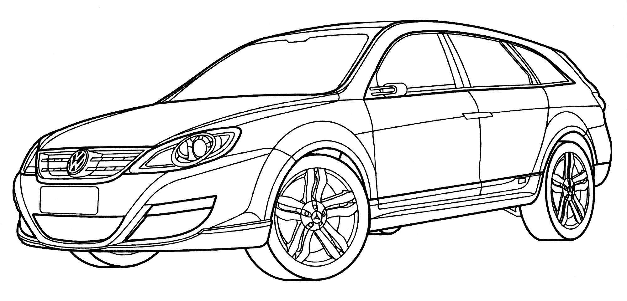 Раскраска Volkswagen Nezza