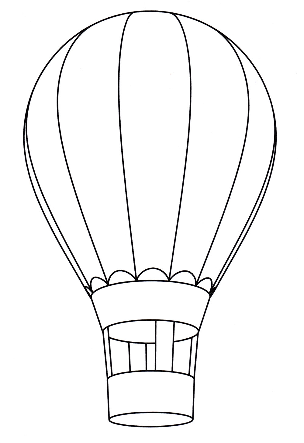 Раскраска Воздушный шар