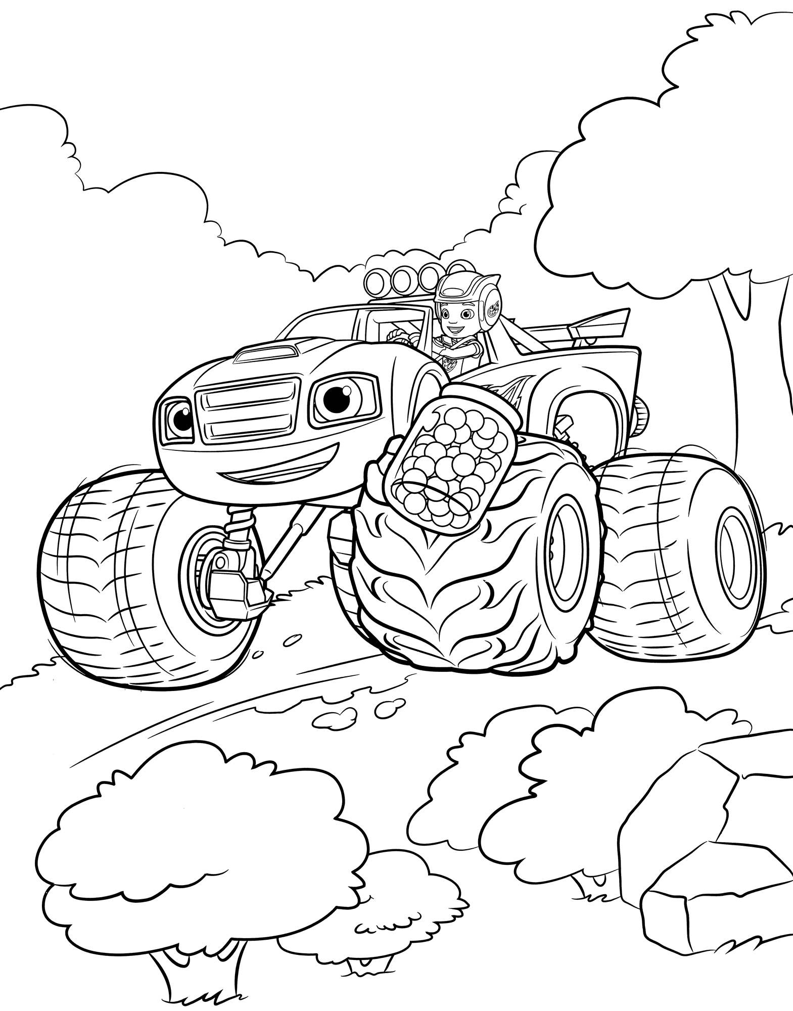 Раскраска Вспыш со своим другом