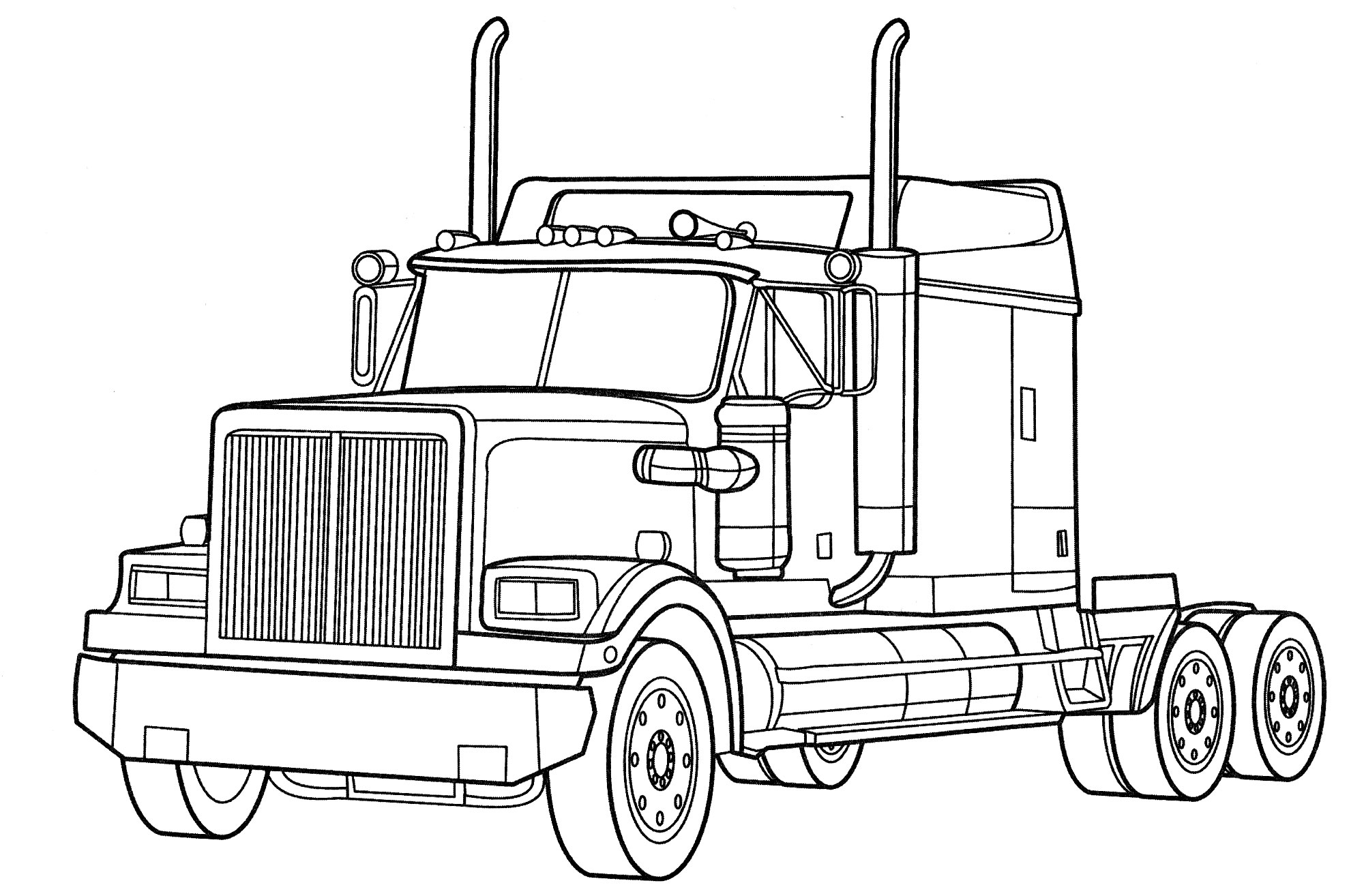 Раскраска Western Star