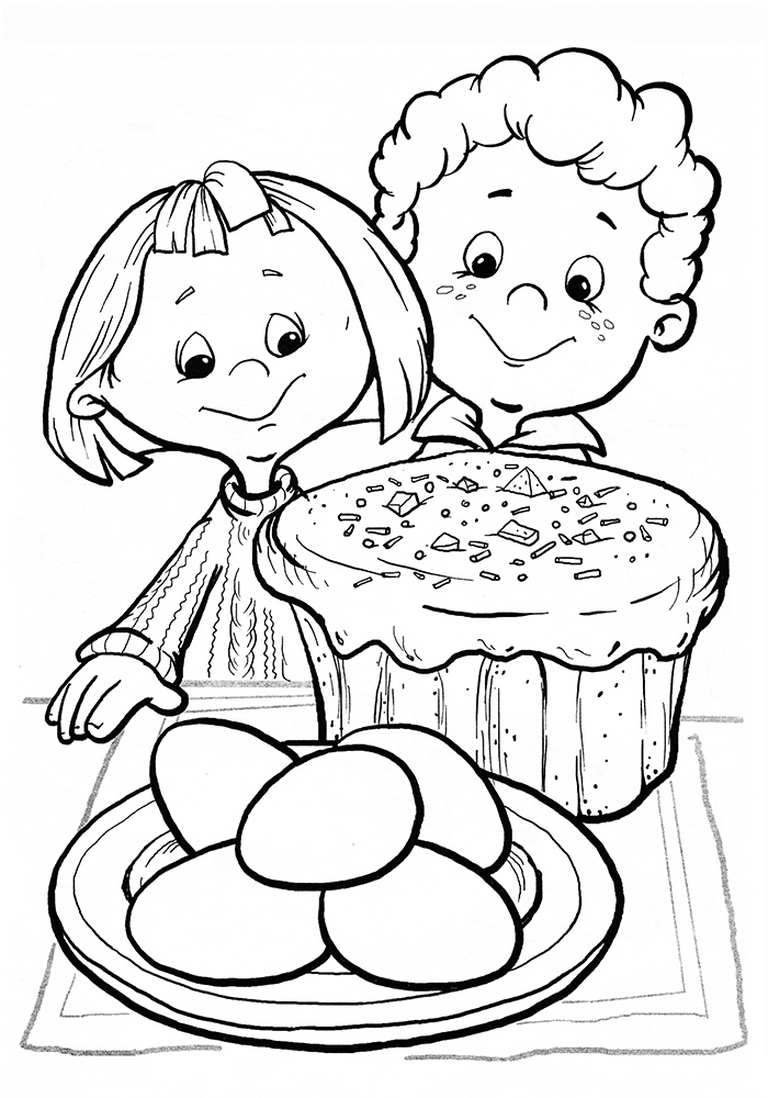 Раскраски к Пасхе распечатать