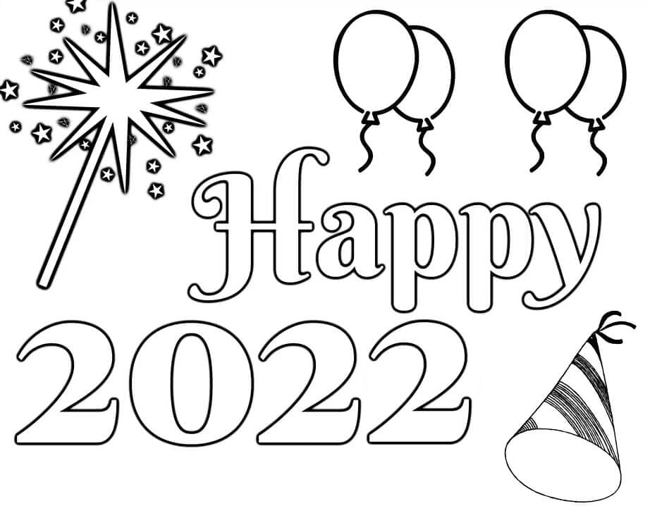 Раскраски на Новый год 2022 2