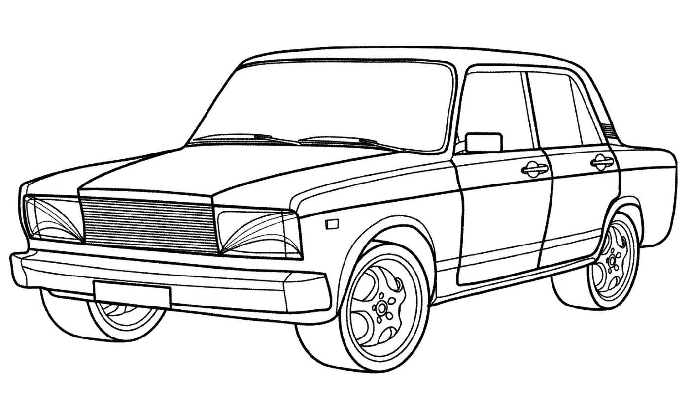 рисунок жигули