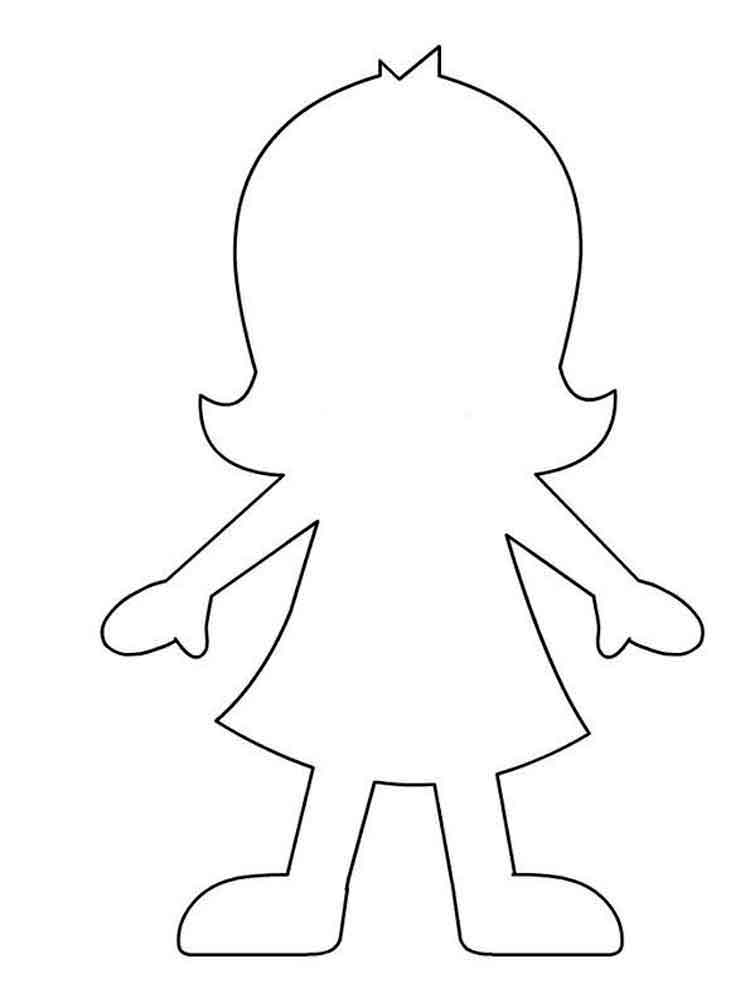 шаблон девочка