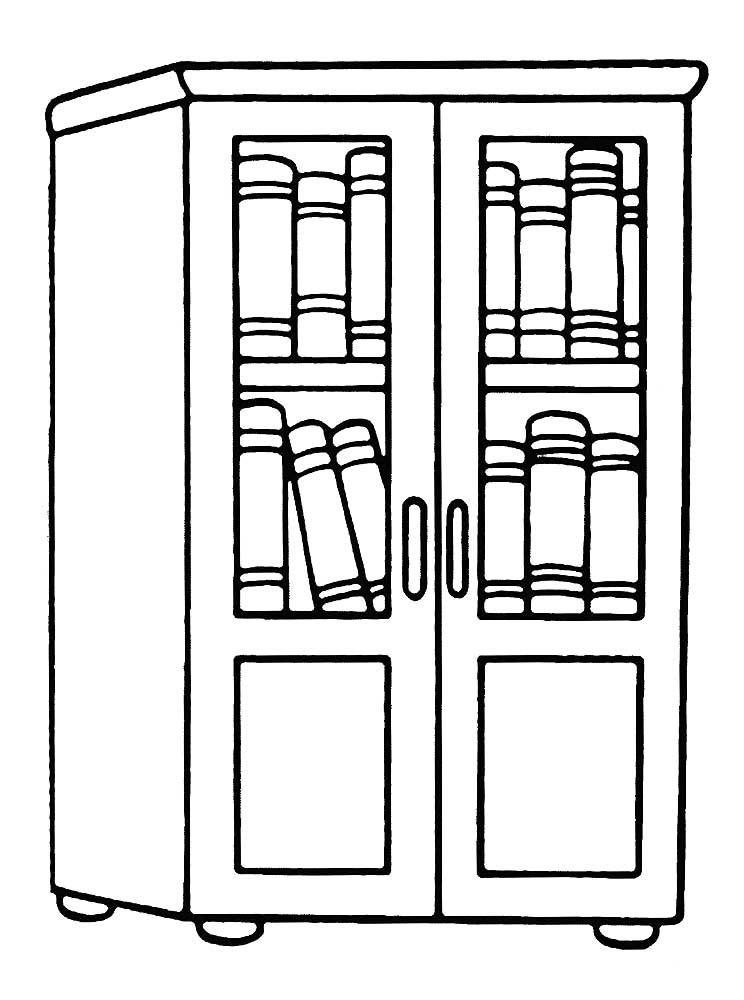 Шкаф с книгами