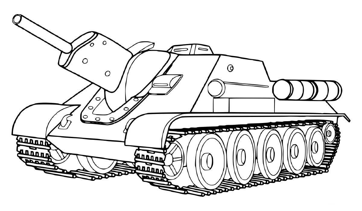 Танк САУ СУ 122