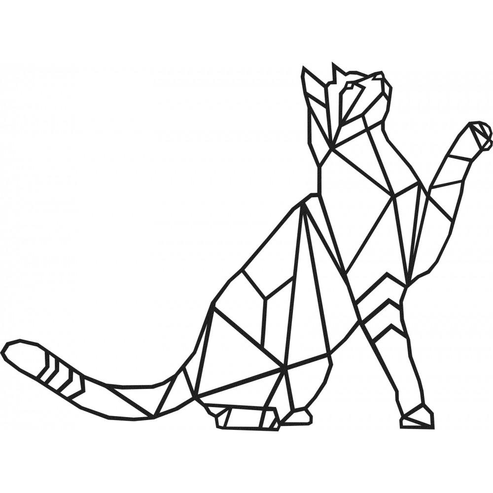 Трафарет 3д ручки кот