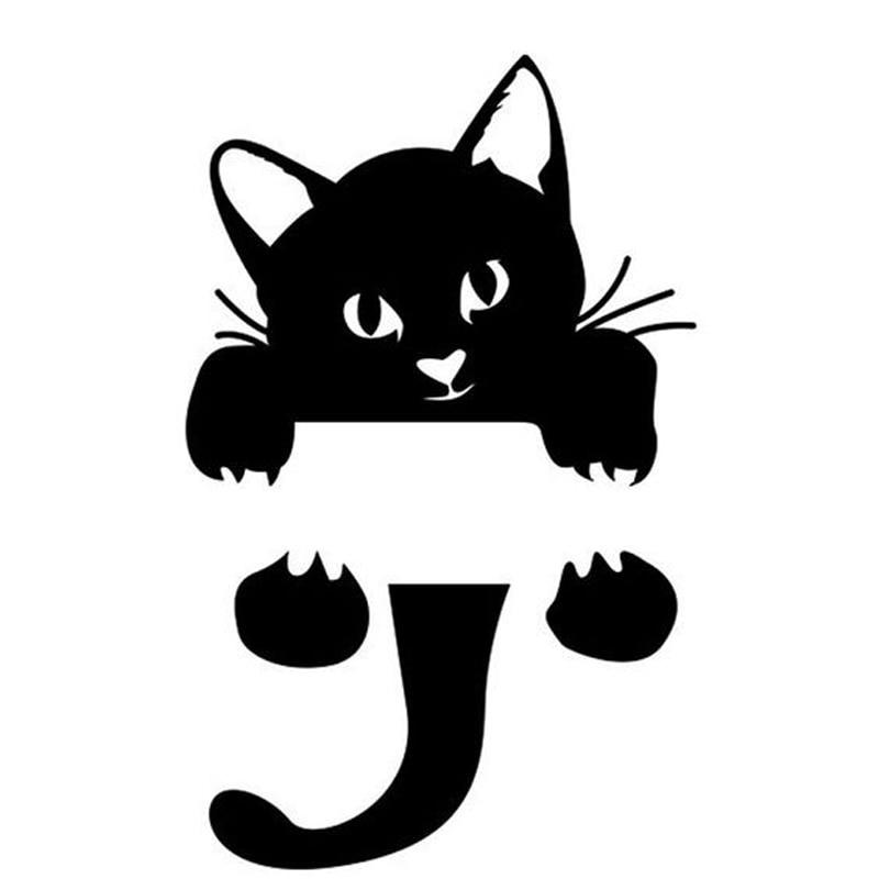 Трафарет из бумаги кот