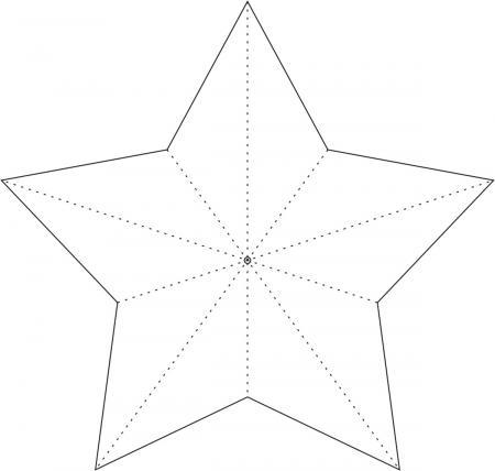 Трафарет объемная звезда