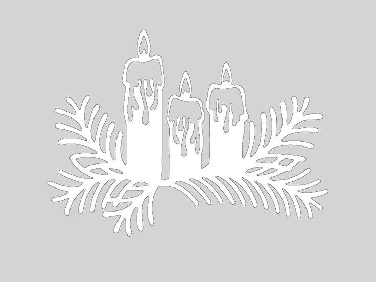 Трафарет свечи