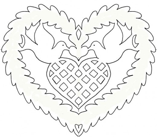 Трафареты к 14 февраля