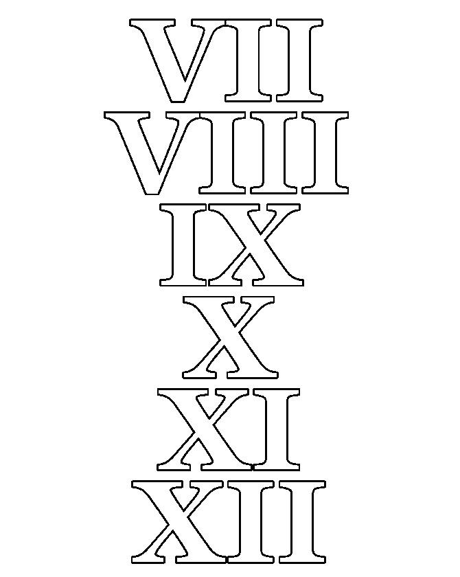 Цифры от 7 до 12