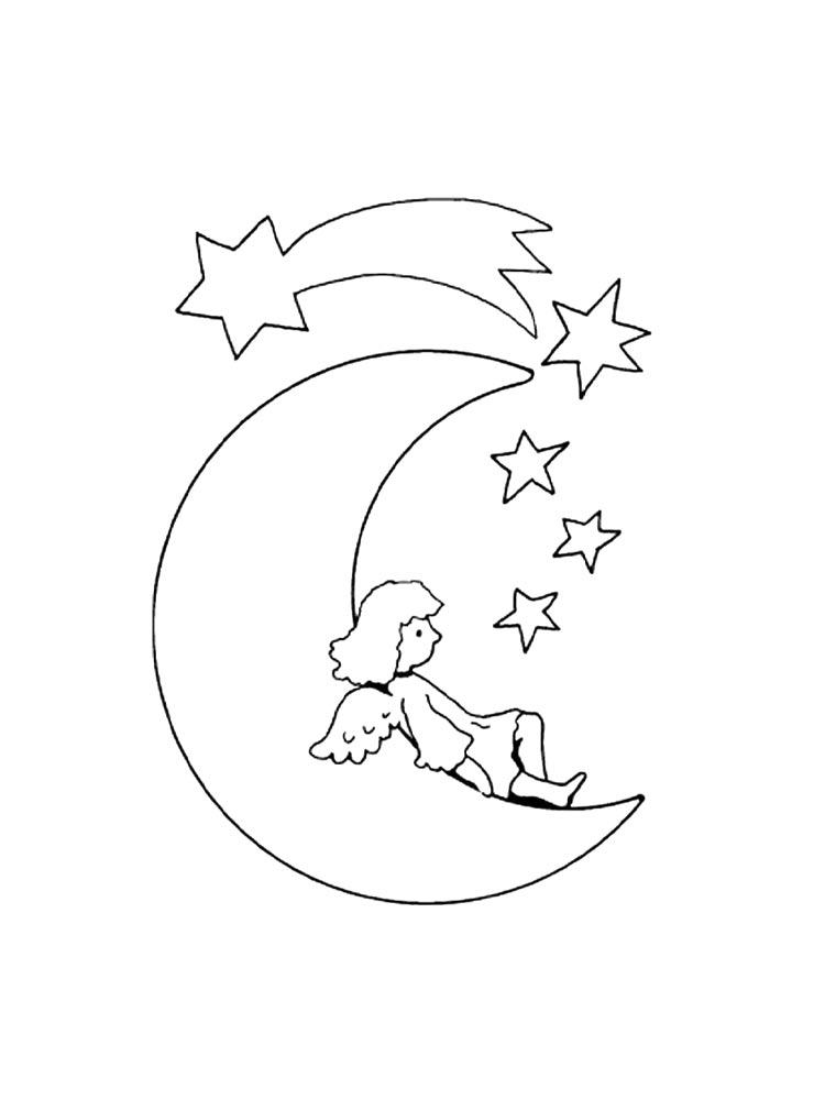 Ангел на месяце