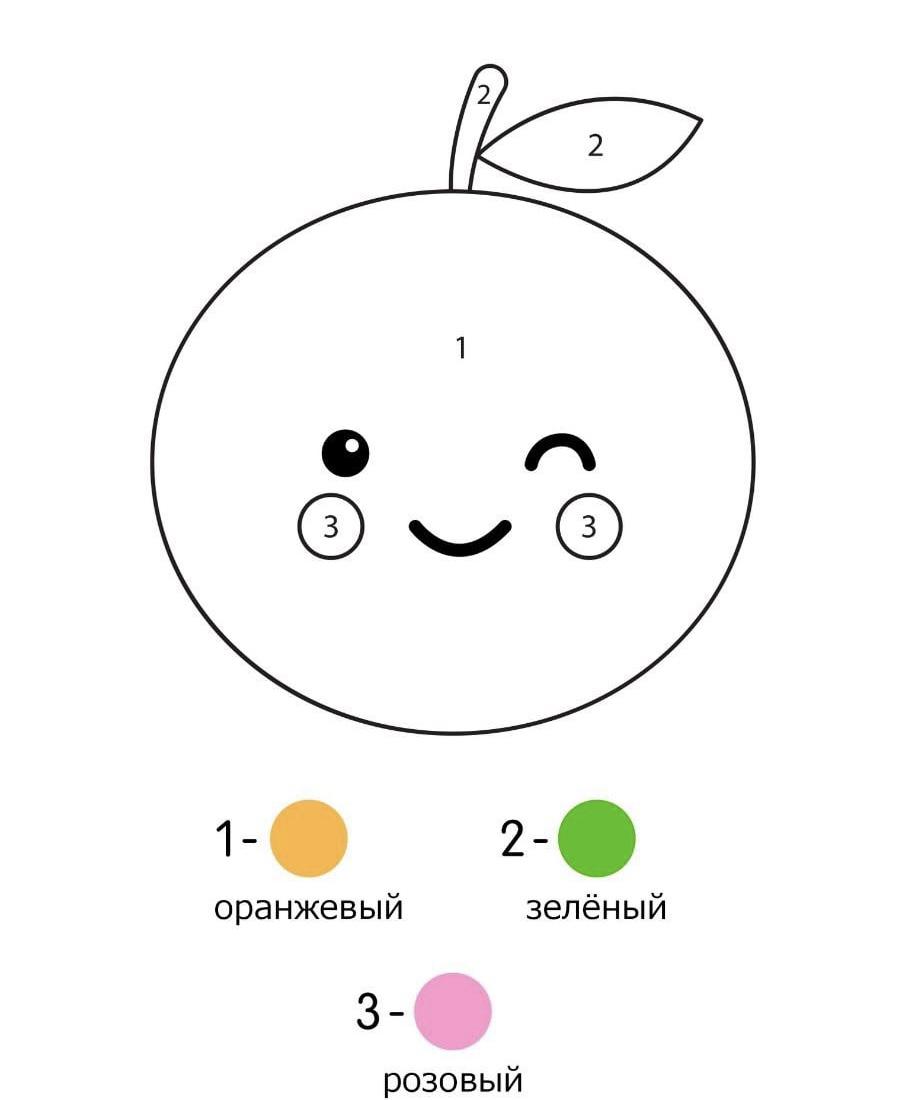 Апельсин по номерам