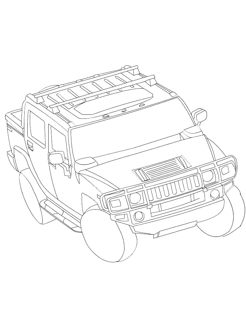 Автомобиль Хаммер 2