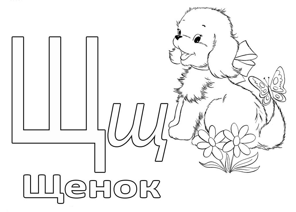 Азбука в картинках Щ