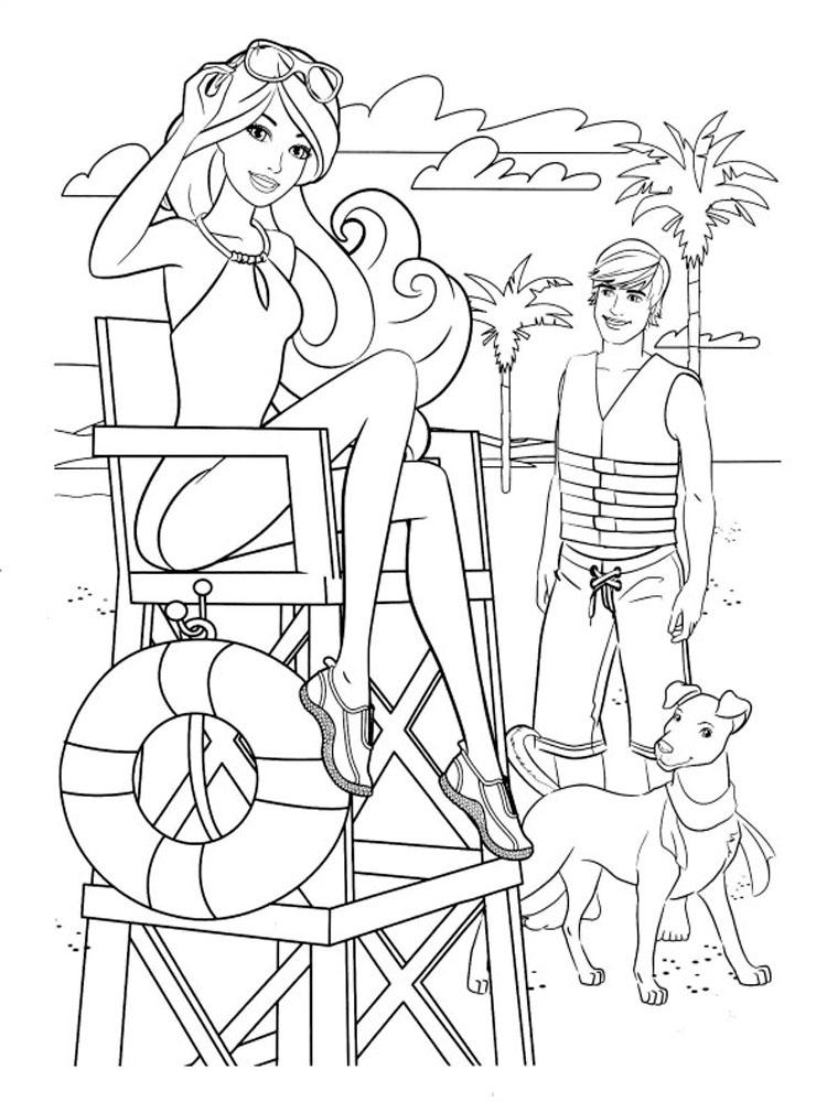 Барби и Кен на пляже