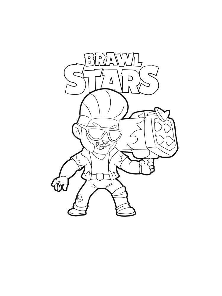 Браво старс (brawl stars) для раскрашивания