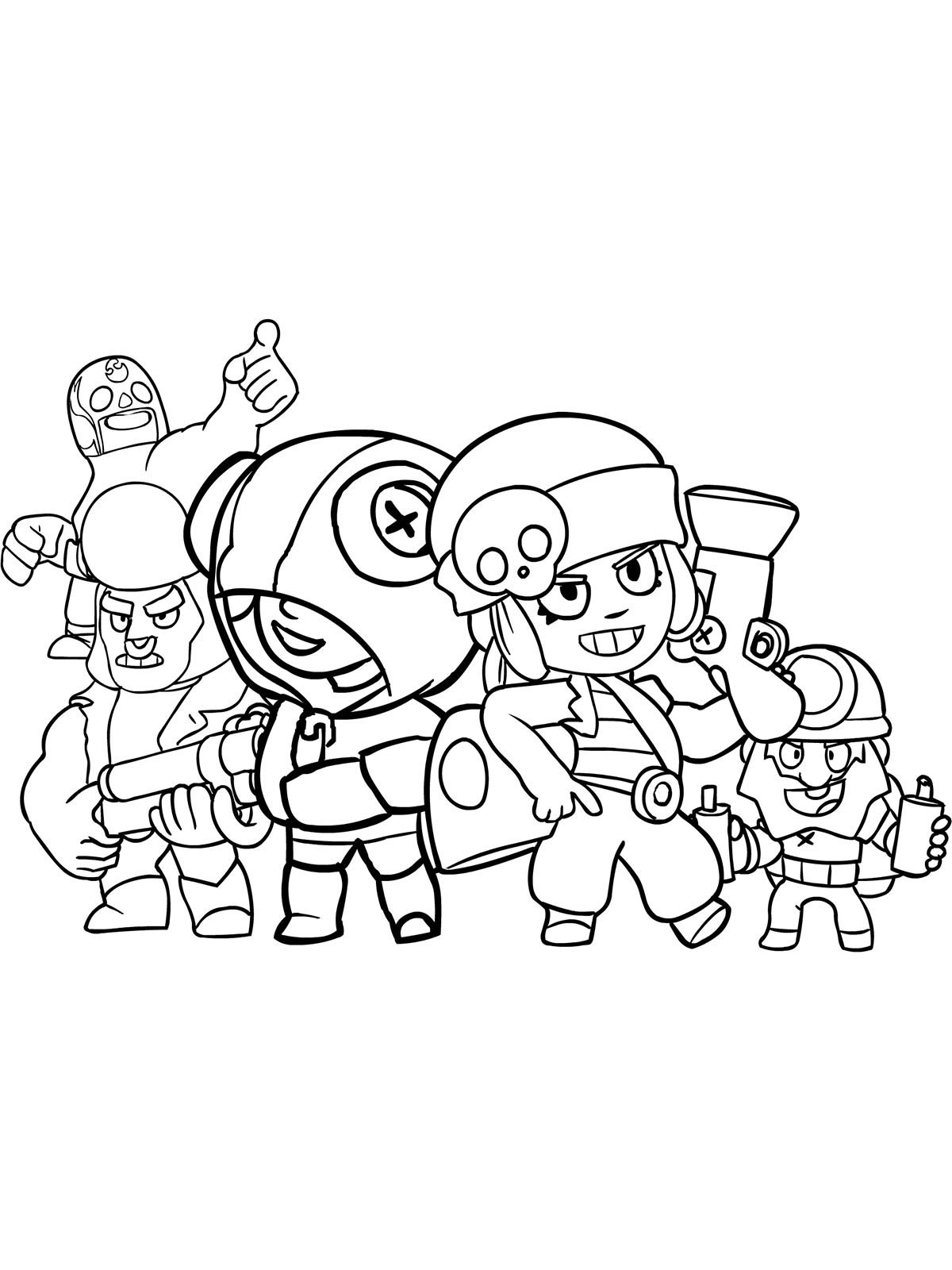 Браво старс (brawl stars) для раскрашивания 7