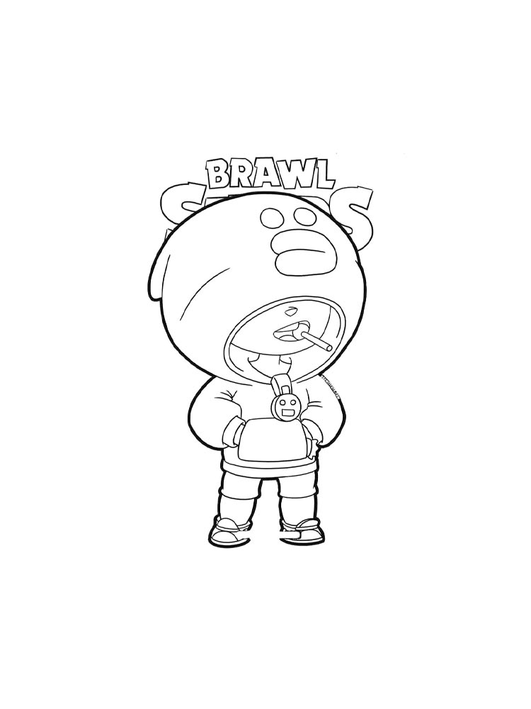 Браво старс (brawl stars) картинка для раскрашивания 2
