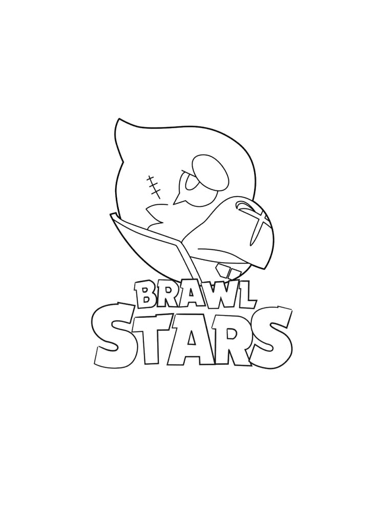 Браво старс (brawl stars) картинка для раскрашивания 4
