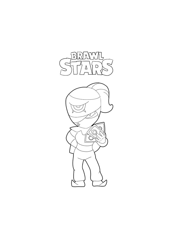 Браво старс (brawl stars) раскраска для детей