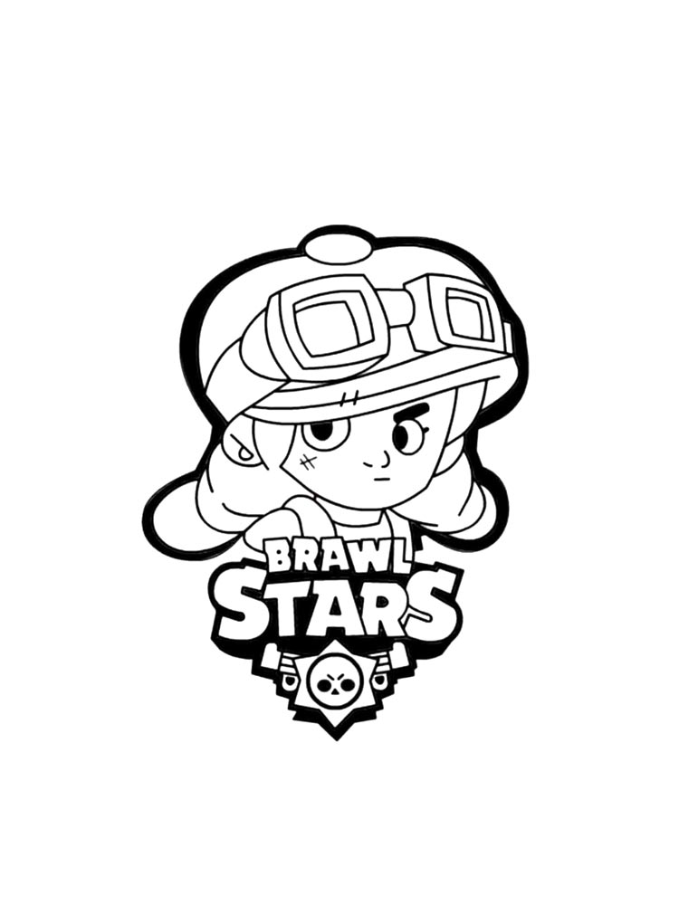 Браво старс (brawl stars) рисунок для раскрашивания 2