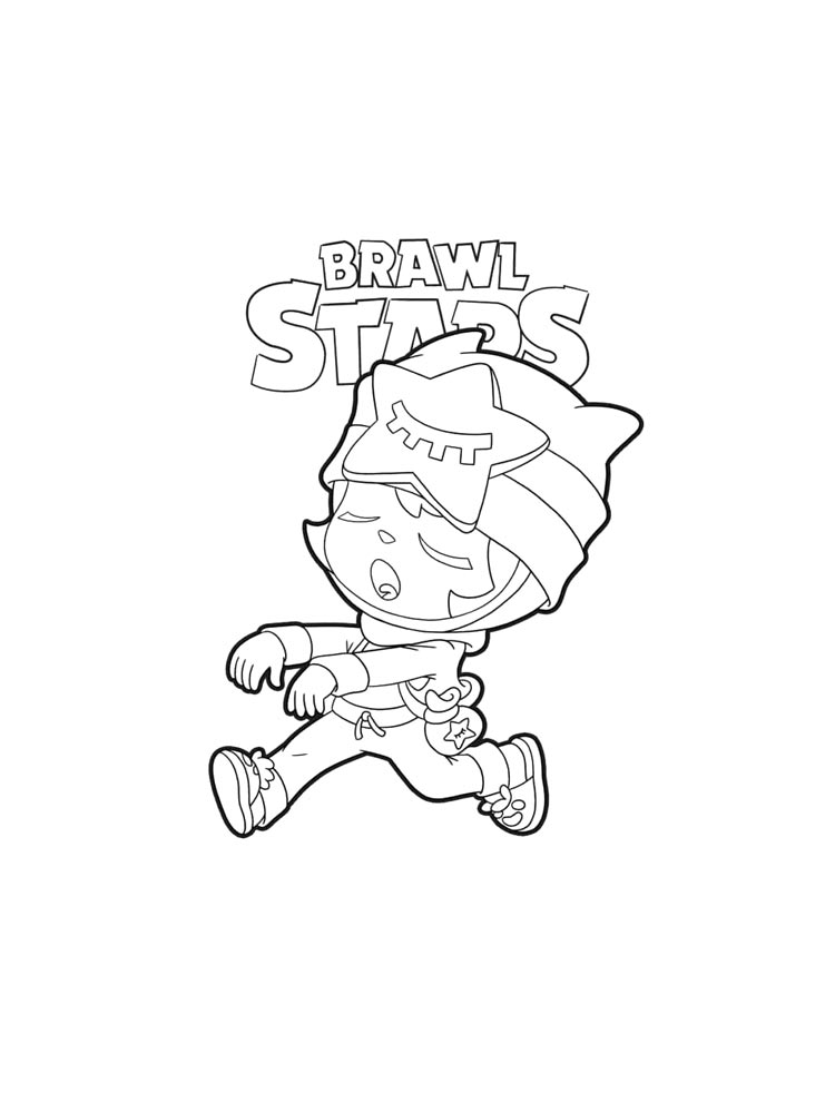 Браво старс (brawl stars) рисунок для раскрашивания 4