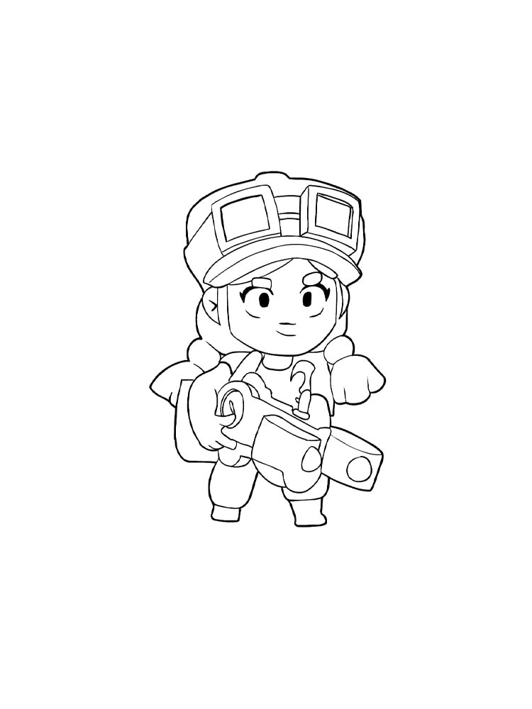 Браво старс (brawl stars) рисунок для раскрашивания 5