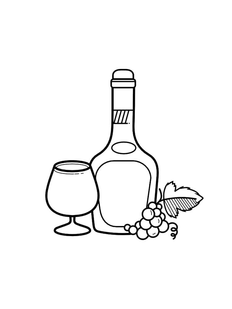 Бутылка и бокал