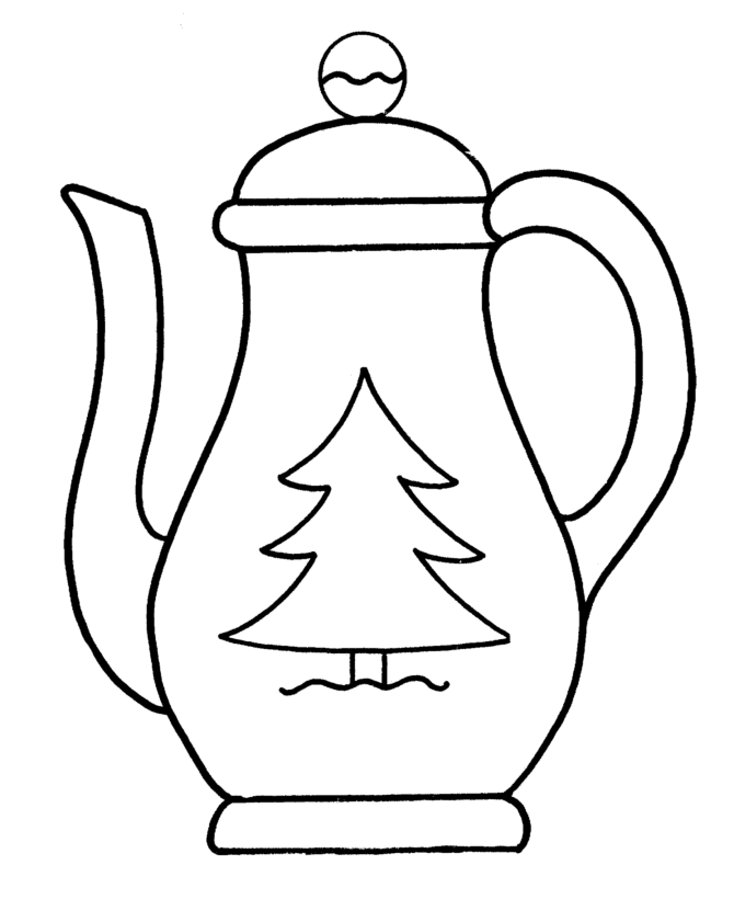Чайник с елкой