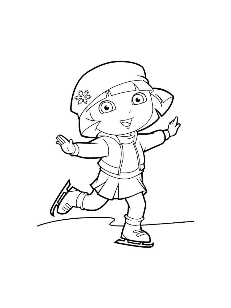 Даша путешественница картинка для раскрашивания 5