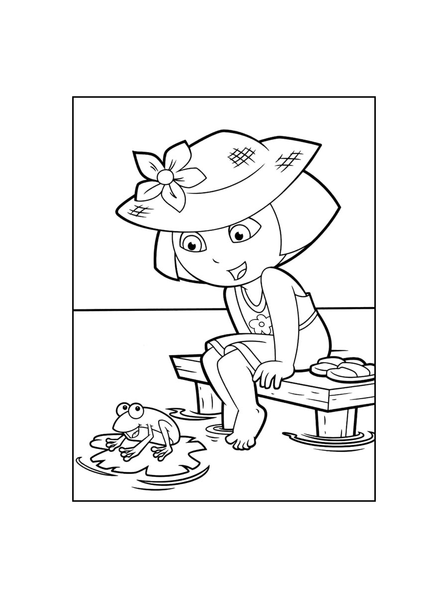 Детская раскраска даша путешественница 2