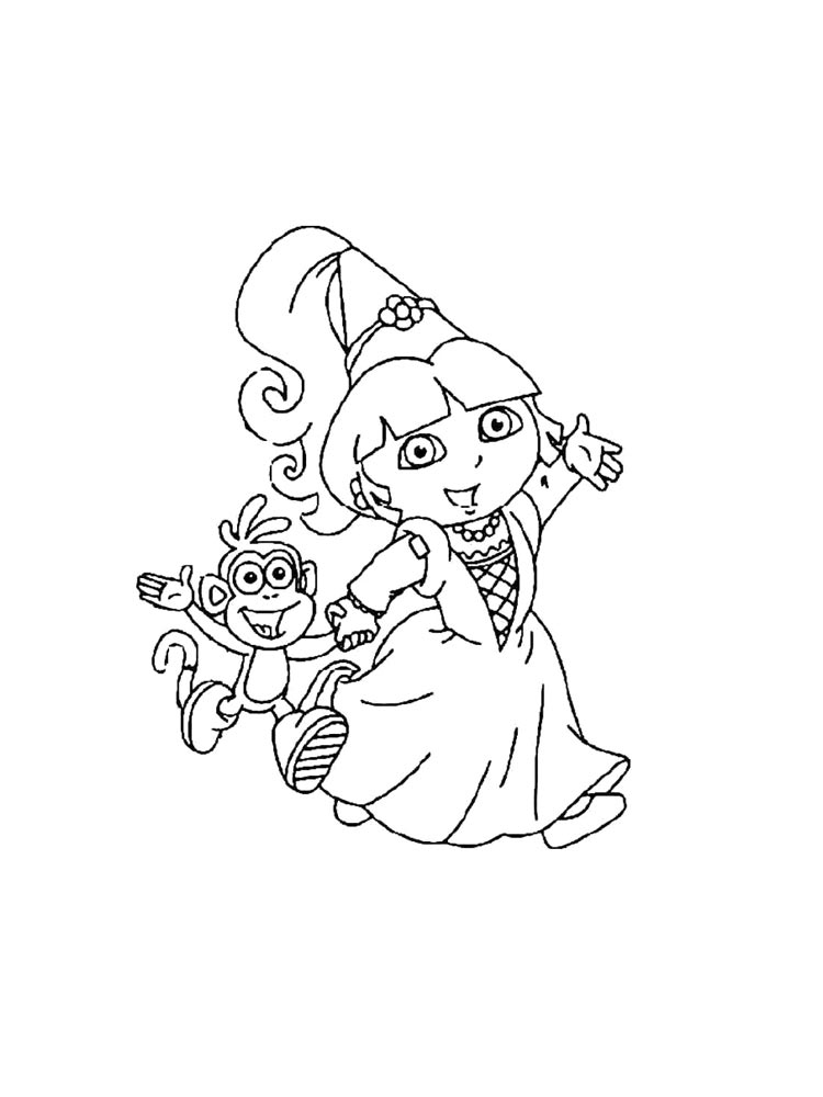 Детская раскраска даша путешественница 7