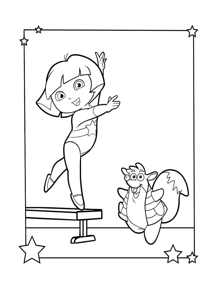 Детская раскраска даша путешественница 8