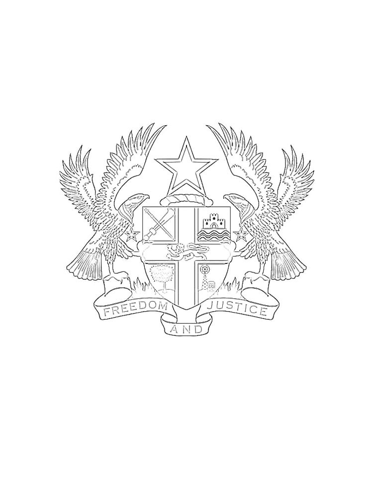 Детская раскраска герб 2